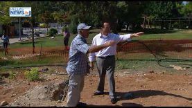 Τα έργα στην κεντρική είσοδο του Άλσους Αιγάλεω