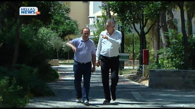 Ο Δήμαρχος Περιστερίου κ. Ανδρέας Παχατουρίδης μας ξεναγεί στο νέο Άλσος του Δήμου