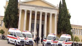 Δωρέα πέντε ασθενοφόρων στην ΚΕΔΕ από την Ομοσπονδία Εθελοντών Σαμαρειτών