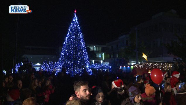 Φωταγωγήθηκε το Χριστουγεννιάτικο Δένδρο του Δήμου Ιλίου