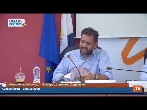 17η  Συνεδρίαση του Δημοτικού Συμβουλίου Δήμου Ελευσίνας 29.07.20