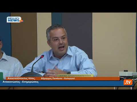 11η Τακτική Συνεδρίαση Δημοτικού Συμβουλίου Παπάγου Χολαργού 22.07.20