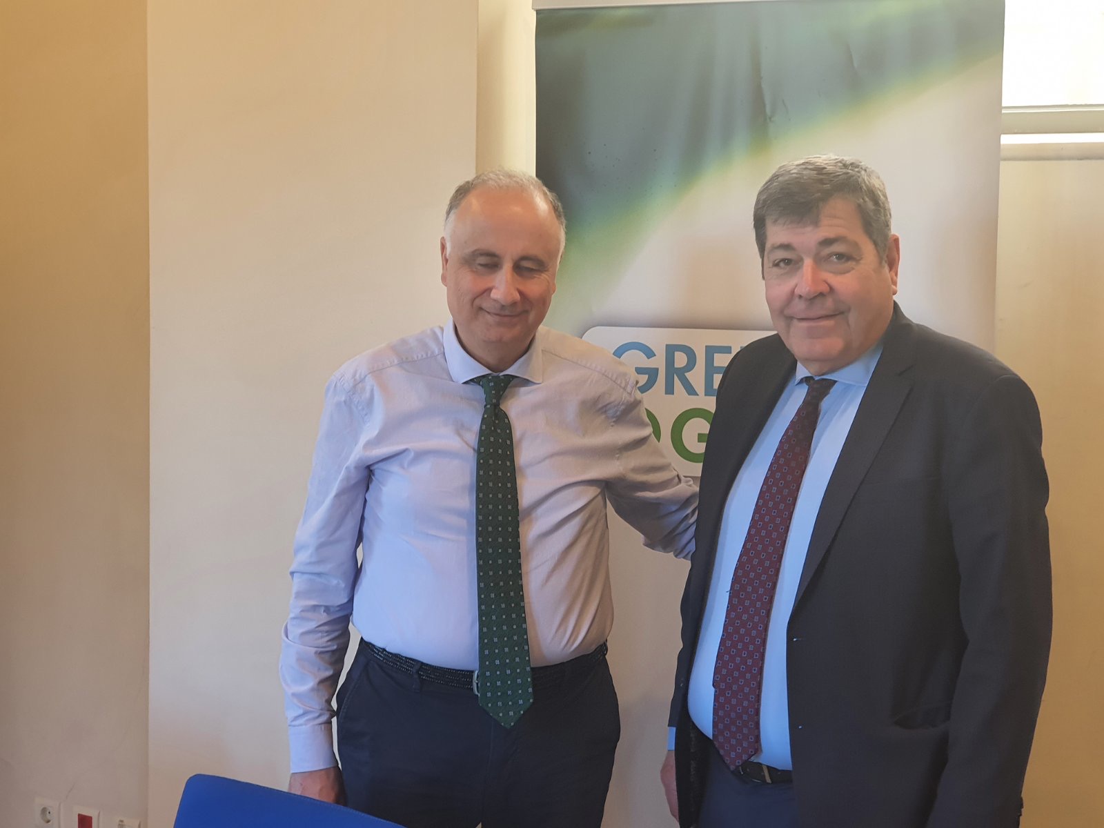 Συνάντηση Δημάρχου Ασπροπύργου κ. Ιωάννη Ηλία με τον Πρόεδρο του Πράσινου Ταμείου, κ. Ιωάννη Ανδρουλάκη
