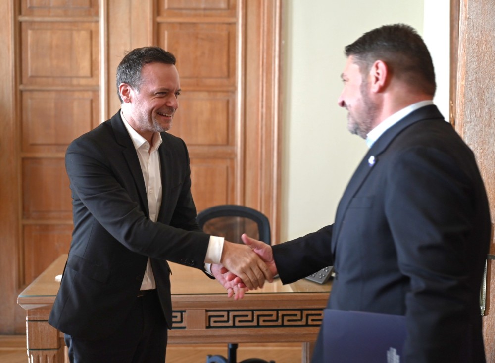 Συνάντηση Δημάρχου Αθηναίων Χάρη Δούκα με τον Περιφερειάρχη Αττικής Νίκο Χαρδαλιά